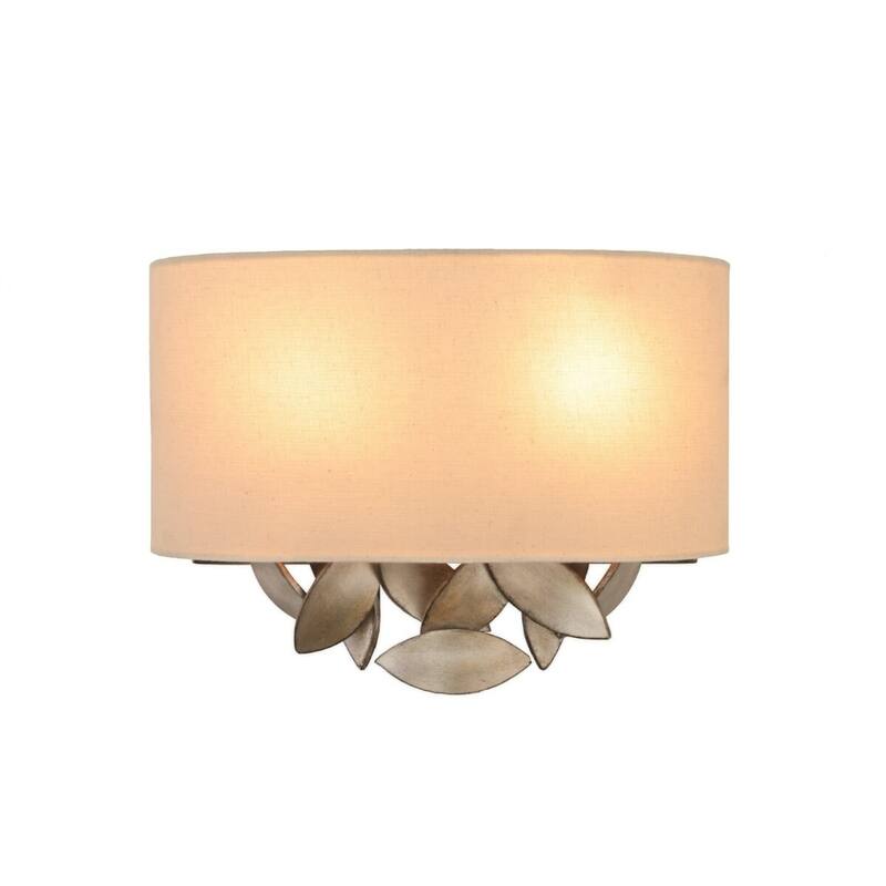 Eden 2-Light 10" Wall Sconce in Moon Silver