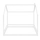 preview thumbnail 9 of 9, Size House Bed , Playhouse Design with Roof, Sturdy Pine Wood Frame, Semi-Enclosed Space