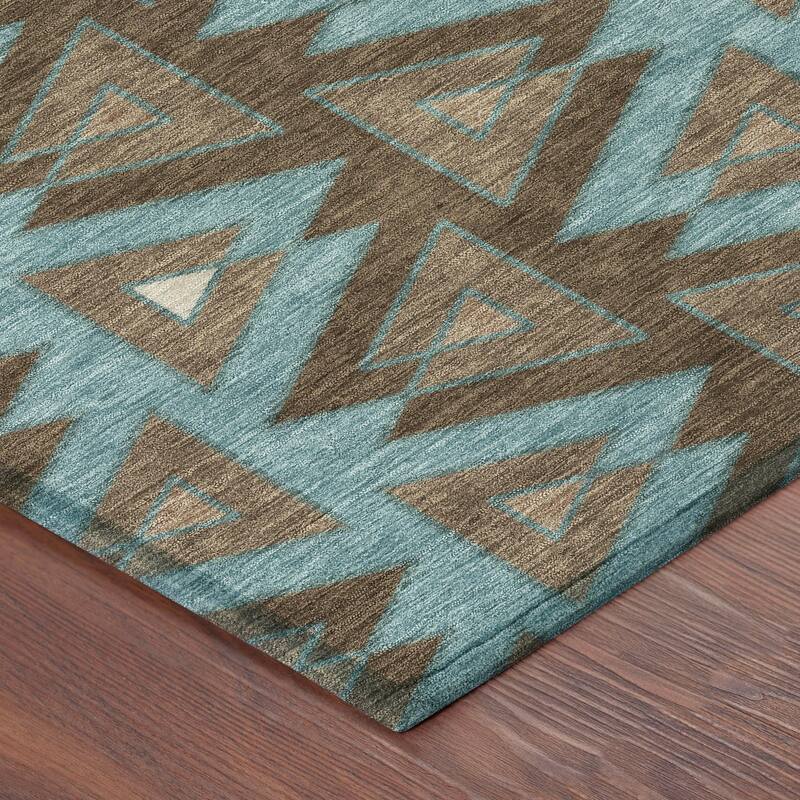 Machine Washable Indoor/ Outdoor Global Lyons Chantille Rug