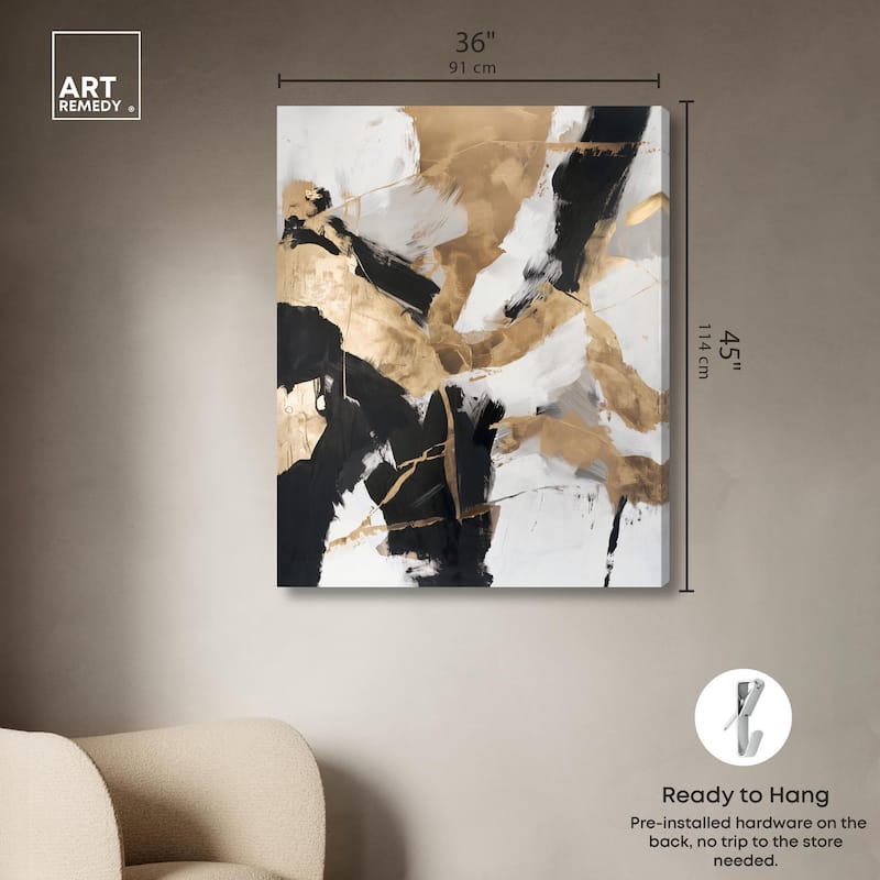 Cracked Gilt II Canvas by Art Remedy, Gallery Wrapped