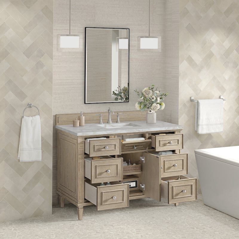 James Martin Vanities 424-V48-3VSL Lorelai 48" Single Basin Wood