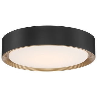 Access Lighting Malaga LED Flush Mount - 16" - Matte Black - Dedicated LED