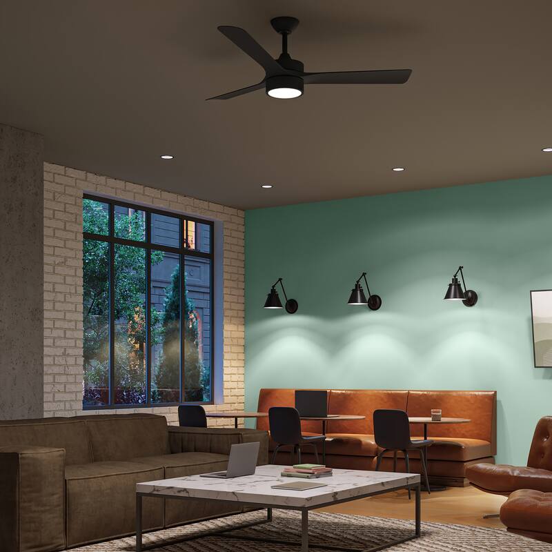 Axion 3-Blade Modern LED Ceiling Fan with Matte Blades