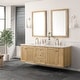 preview thumbnail 5 of 37, James Martin Vanities Laurent 72" Double Vanity, Light Natural Oak