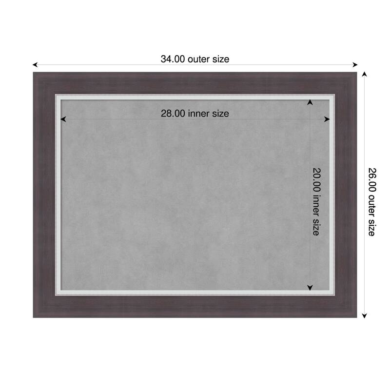 Amanti Art Ellie Brown Silver Framed - 34 x 26 in - Ellie Brown Silver