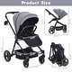 preview thumbnail 21 of 26, Foldable Baby Stroller,High Landscape Stroller for Toddlers, Convertible Infant Pram - N/A