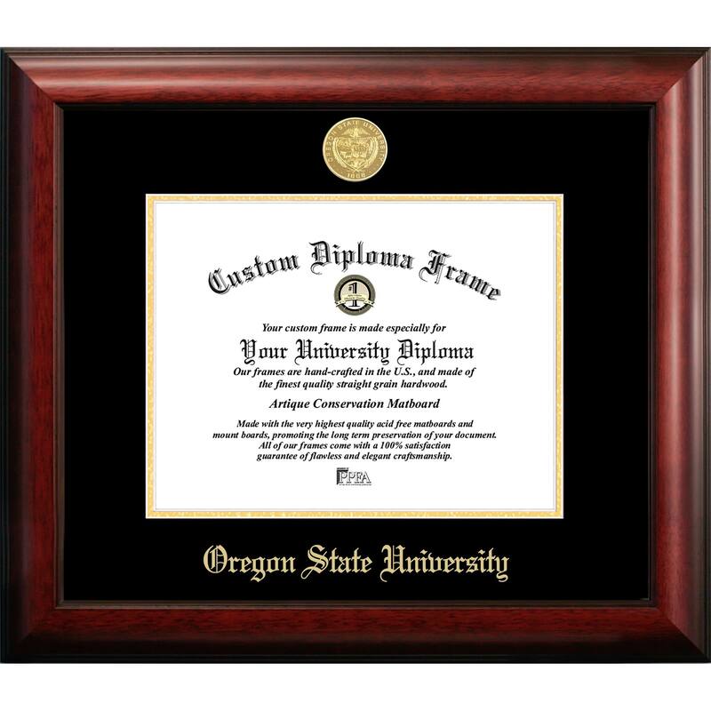 Oregon State University 11w x 8.5h Gold Embossed Diploma Frame
