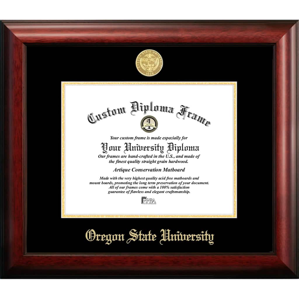 Oregon State University 11w x 8.5h Gold Embossed Diploma Frame