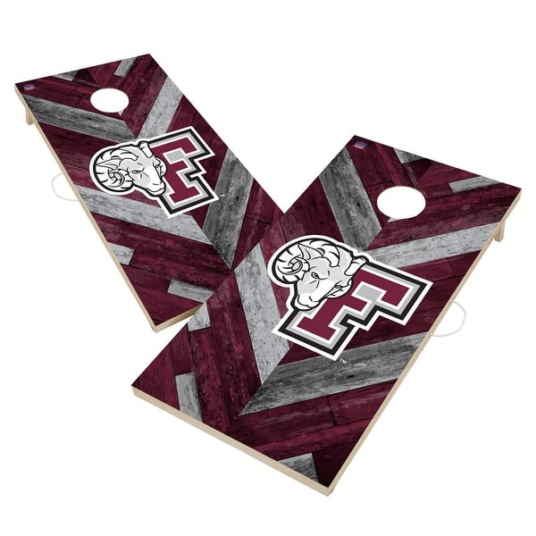 slide 2 of 6, Fordham University Rams Cornhole Board Set 16 Years and Up