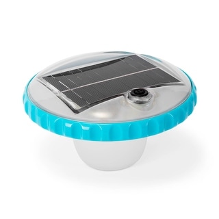 Intex 28690E Solar Powered LED Floating Pool Night Light, Auto On Color Changing - 0.68