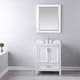 preview thumbnail 22 of 110, Altair Isla Single Bathroom Vanity Set and Aosta White Countertop with Mirror