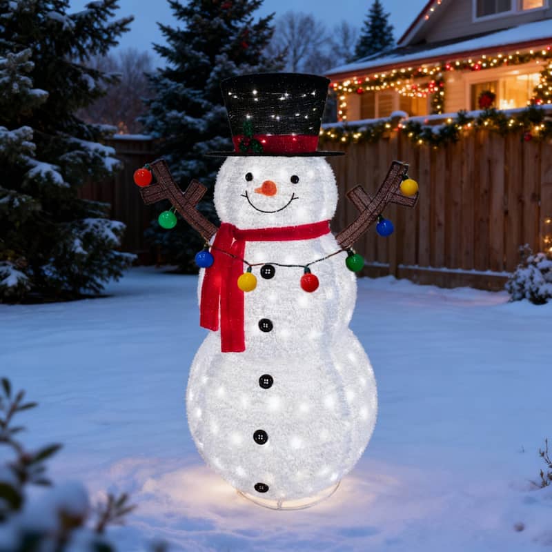 2-Piece 3D Deer Set , 85 LED Lights, Rattan - Multi