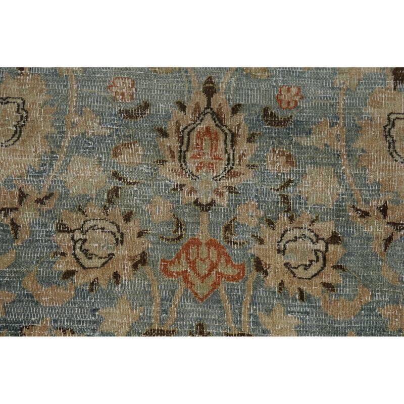 Vegetable Dye Sultanabad Persian Area Antique Rug Handmade Wool Carpet - 9'6" x 12'8"