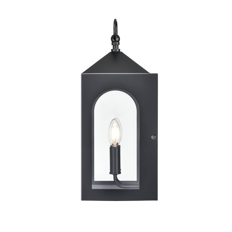 Millennium Lighting Bratton 1 Light Outdoor Wall Sconce in Powder Coat Black