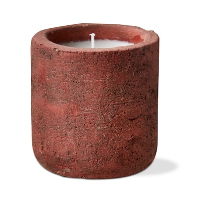 Rocca Citronella Candle - Cayenne Red Jar Candle for Spring & Summer, 12hr Burn Time, 3.54" H x 3.35" W