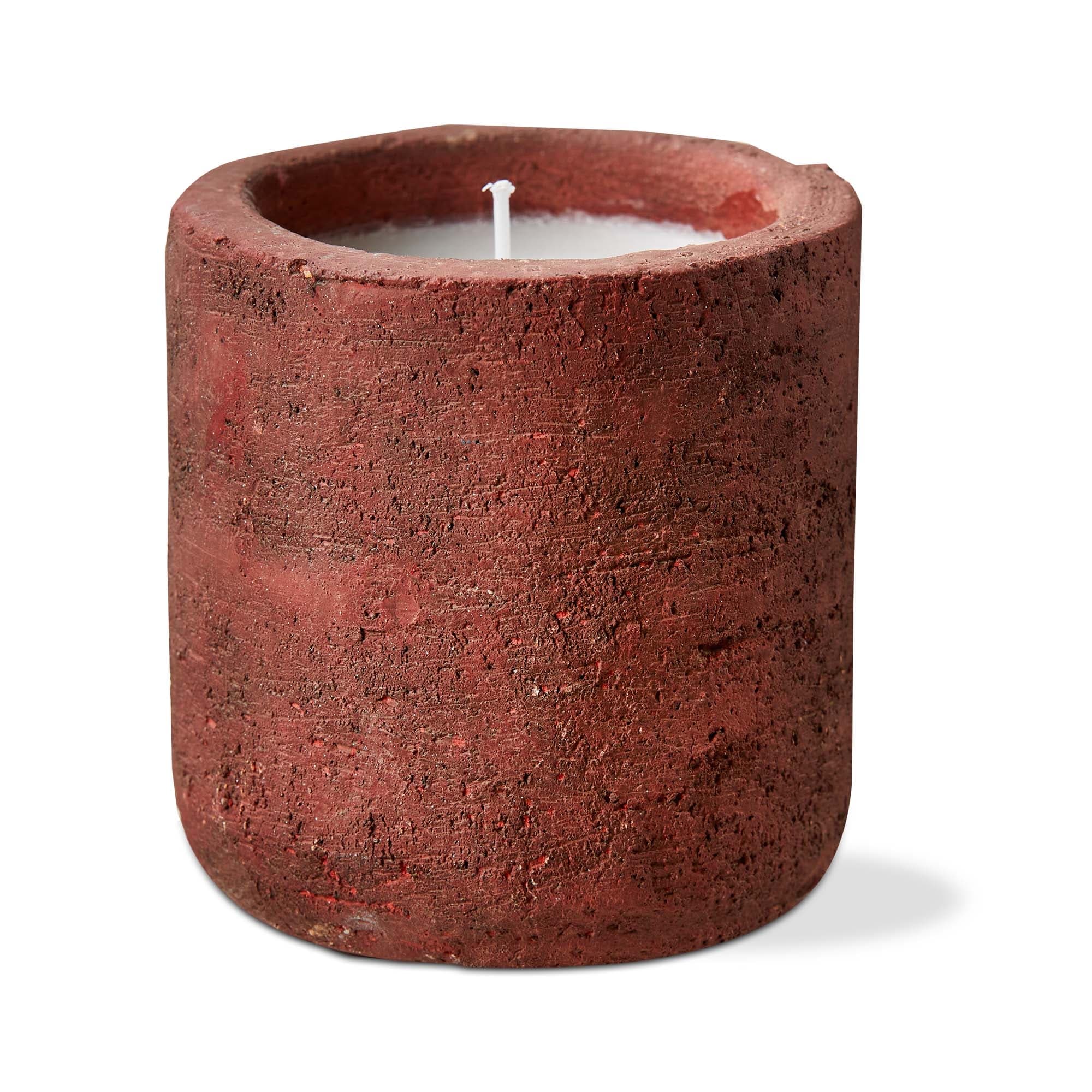 Rocca Citronella Candle - Cayenne Red Jar Candle for Spring & Summer, 12hr Burn Time, 3.54" H x 3.35" W