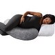 preview thumbnail 4 of 3, Boppy Cuddle Pillow w/ Removable Pillow Cover, Gray Basket Weave - Gray Basket Weave