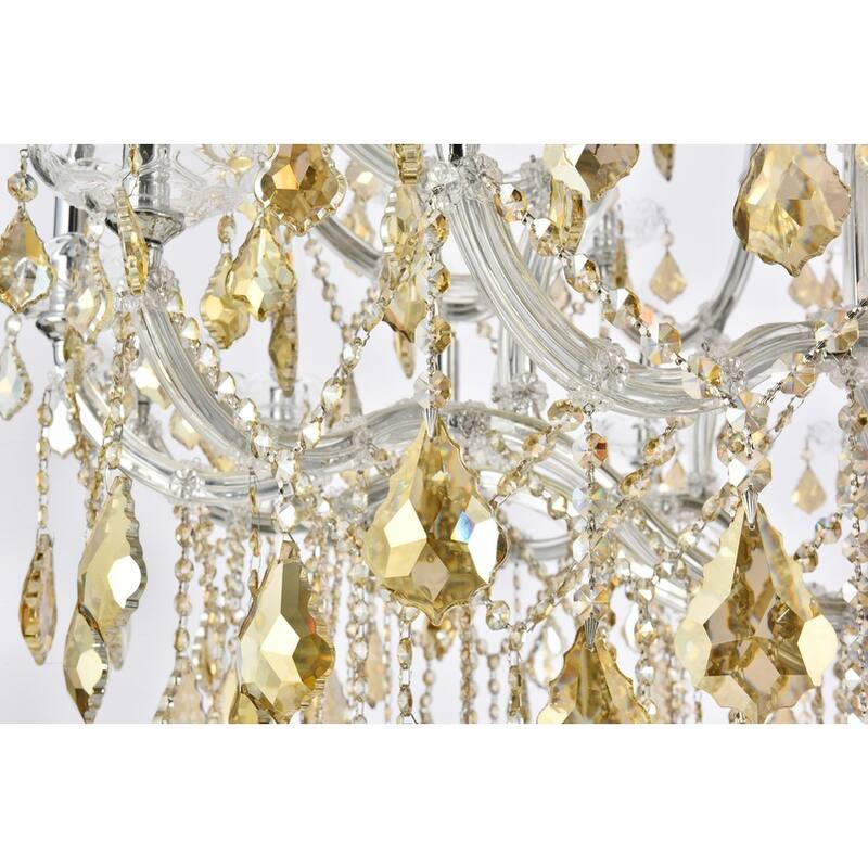 Fleur Illumination Collection Chandelier D:46in H:62in Lt:49 Chrome Finish