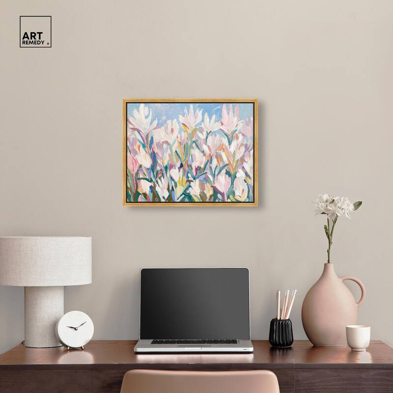 Morning Mist Bloom II Canvas by Art Remedy