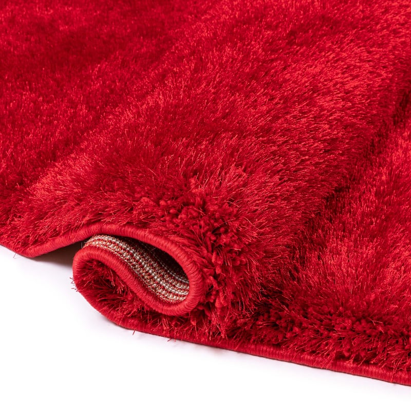 Well Woven Feather Liza Solid Shag Area Rug