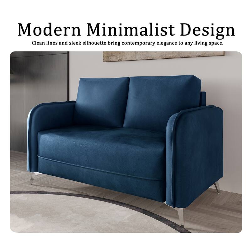 CraftPorch Luxurious Velvet Upholstered Loveseat - N/A