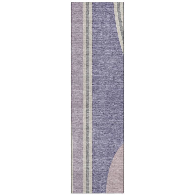 Machine Washable Indoor/ Outdoor Contemporary Keely Chantille Rug