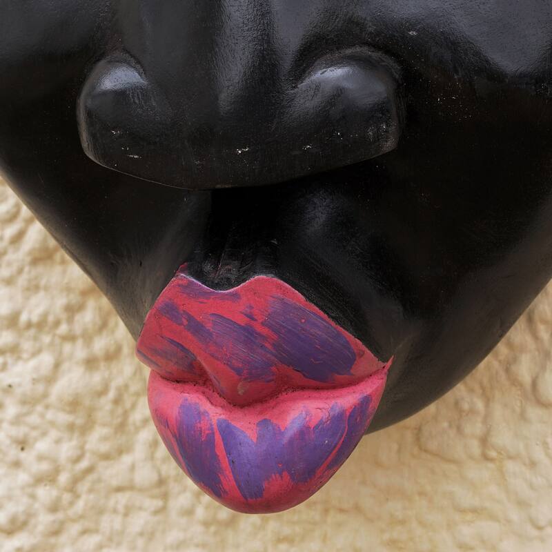 Novica Handmade Kisses African Wood Mask