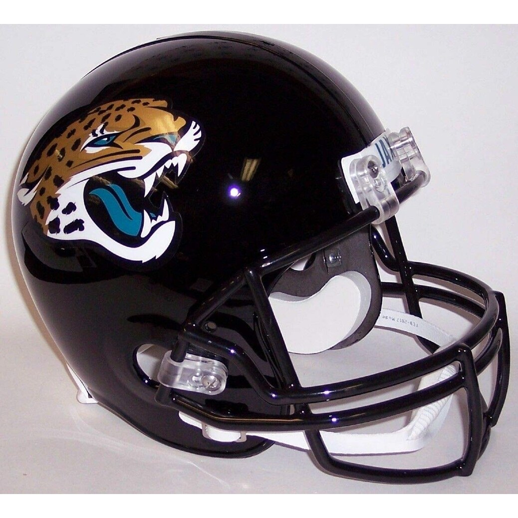 Jacksonville Jaguars Helmet Riddell Replica Full Size Vsr4 Style 2018 Overstock 27571015 Jacksonville jaguars riddell speed nfl authentic football helmet. overstock com