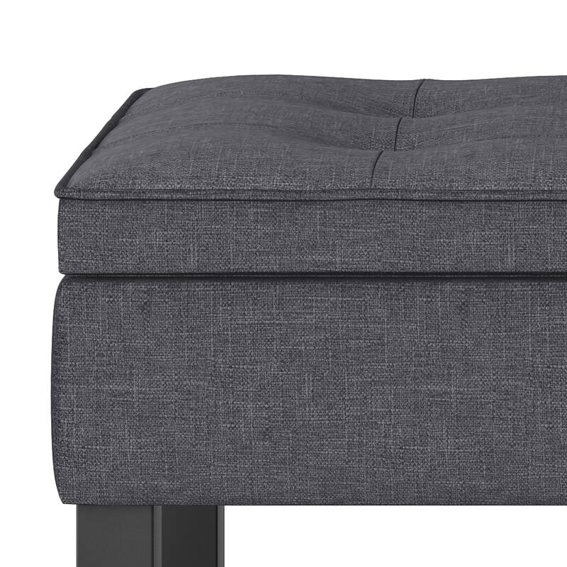 Storage Ottoman Bench with Open Bottom