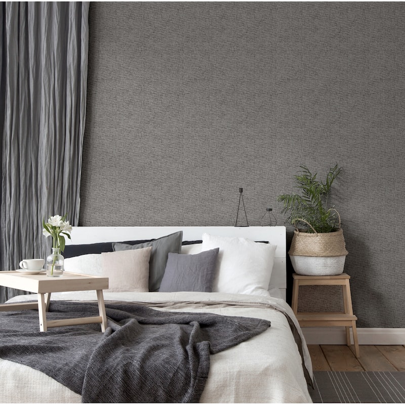 Cosy Texture Charcoal Wallpaper