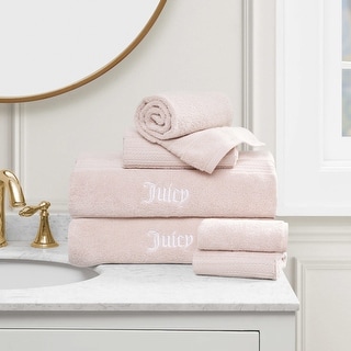 Juicy Couture Alyssa Bath Towels 6-Piece Set 2 Bath towels 2 Hand towels 2 Washcloths - 28"x54"/16"x26"/12"x12"