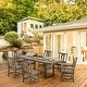 preview thumbnail 85 of 92, Versatile Outdoor Dining Sets w Swivel/Folding Chairs & Steel Slat Table and HDPE Dining Table Set for Gardens, Patios