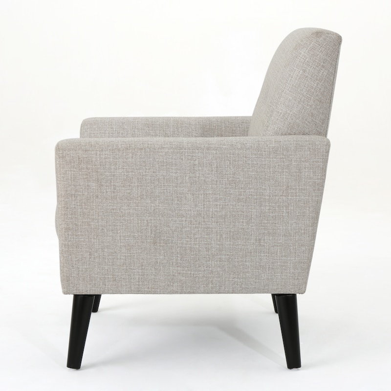 Beige 31.1" Button Tufted Club Chair