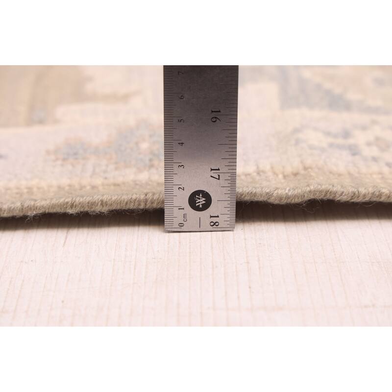 ECARPETGALLERY Hand-knotted Finest Oushak Khaki Wool Rug - 8'11 x 12'3