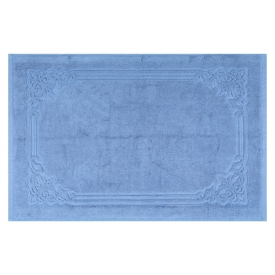 Bath Mat for Bathroom, Cotton Absorbent Floor Mats Quick Dry Towel for Hotel Spa Shower Bathtub Rug