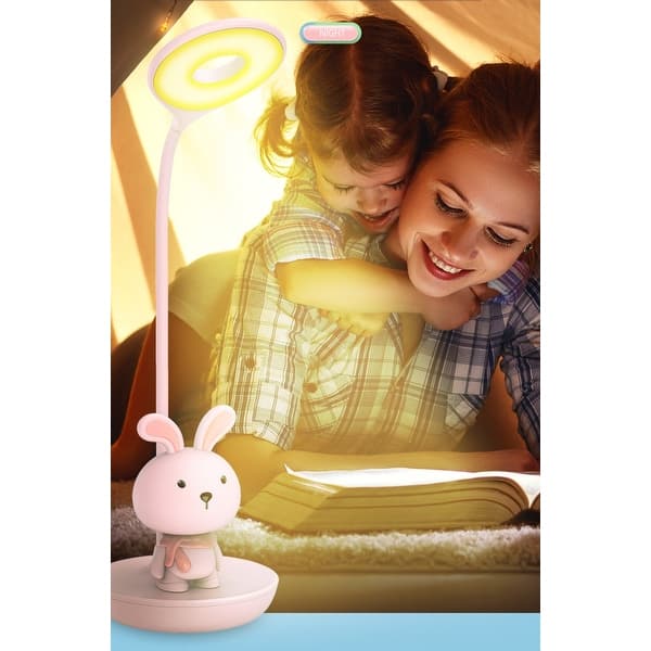 slide 2 of 7, Lumi Pals Kid's Table lamp/ night light Bunny