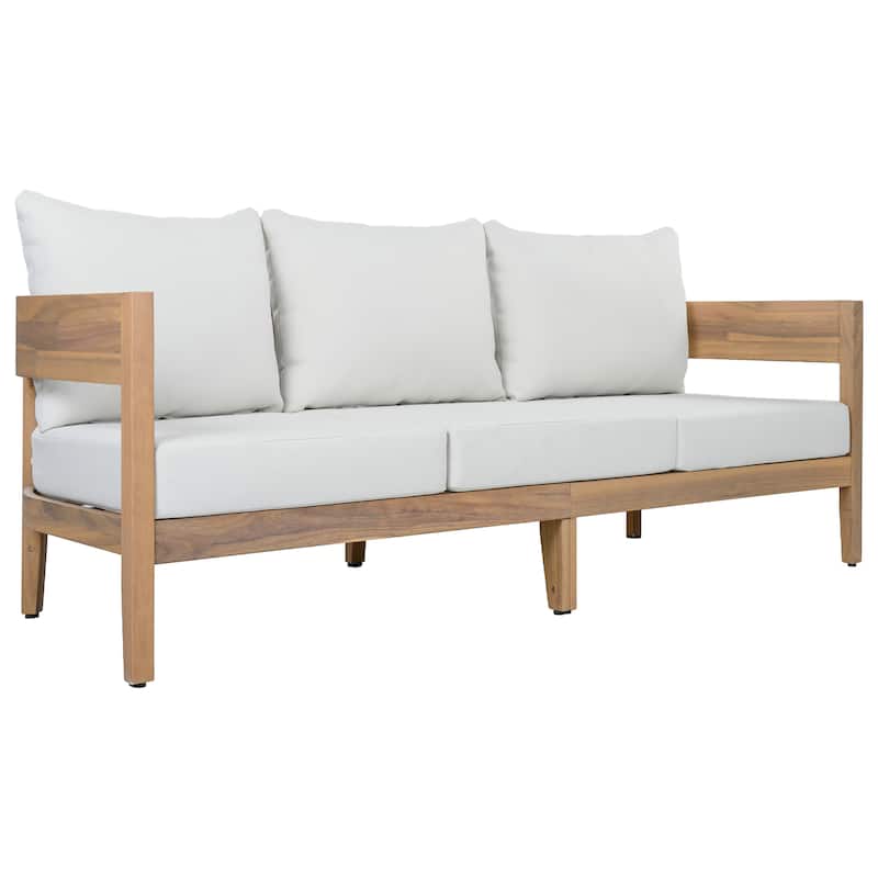 SAFAVIEH Outdoor Patio Furniture Theo 3 Seater Sofa