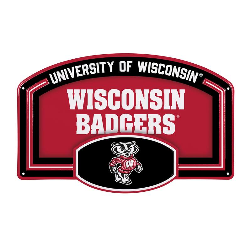 University of Wisconsin-Madison Embossed Steel Wall Sign, 11" x 17"