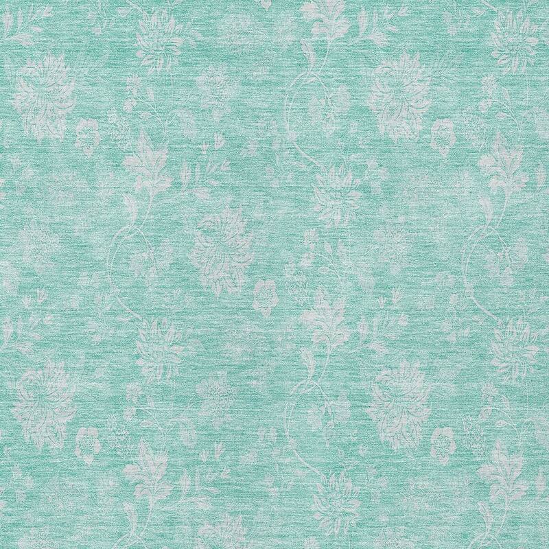 HomeRoots Floral Transitional Rectangle Outdoor Rug