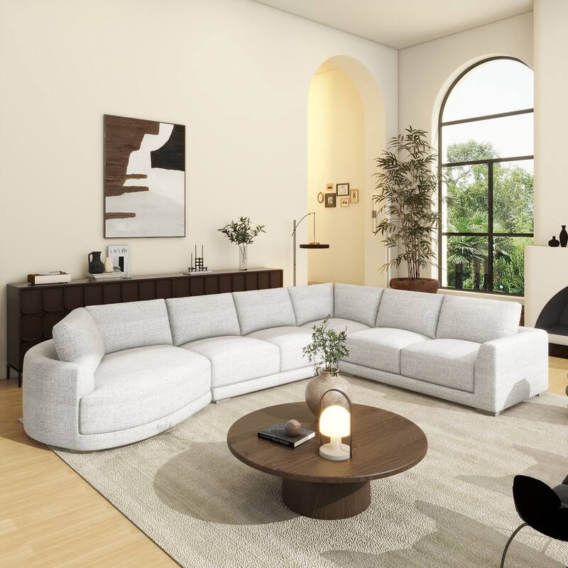 Laguna 165.5" 4-Piece Modular Sectional Sofa