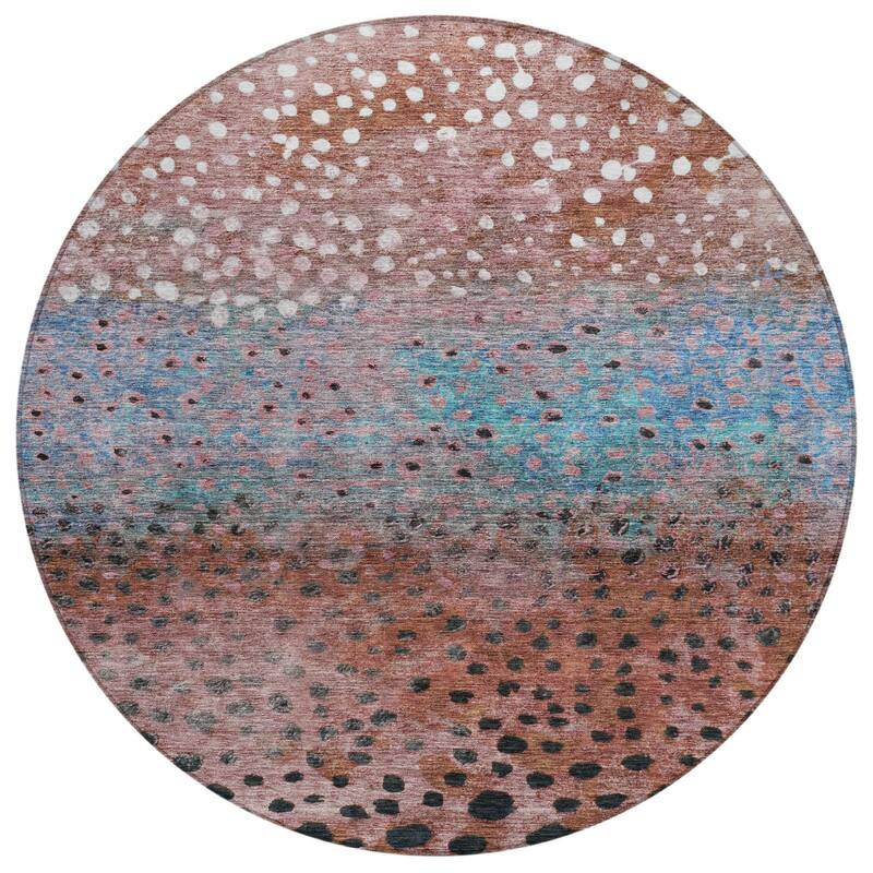 HomeRoots Abstract Transitional Rectangle Outdoor Rug
