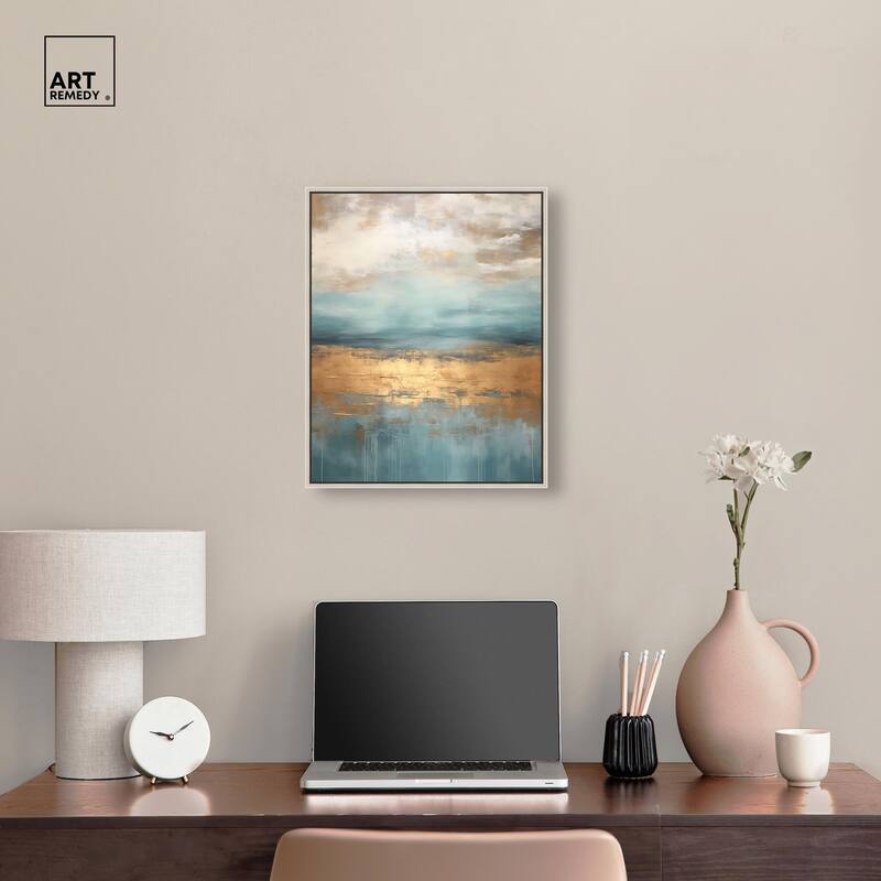Cloudscape in Gold III Canvas by Art Remedy