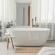preview thumbnail 31 of 34, WOWOW Floor Mount Single-Handle Freestanding Tub Faucet