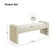 preview thumbnail 37 of 37, Roland Modern 58.5''W Upholstered Bedroom Bench by HULALA HOME