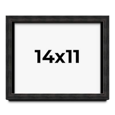 14x11 Shadow Box Black Rustic Barnwood Display Frame | 1.125 Inch