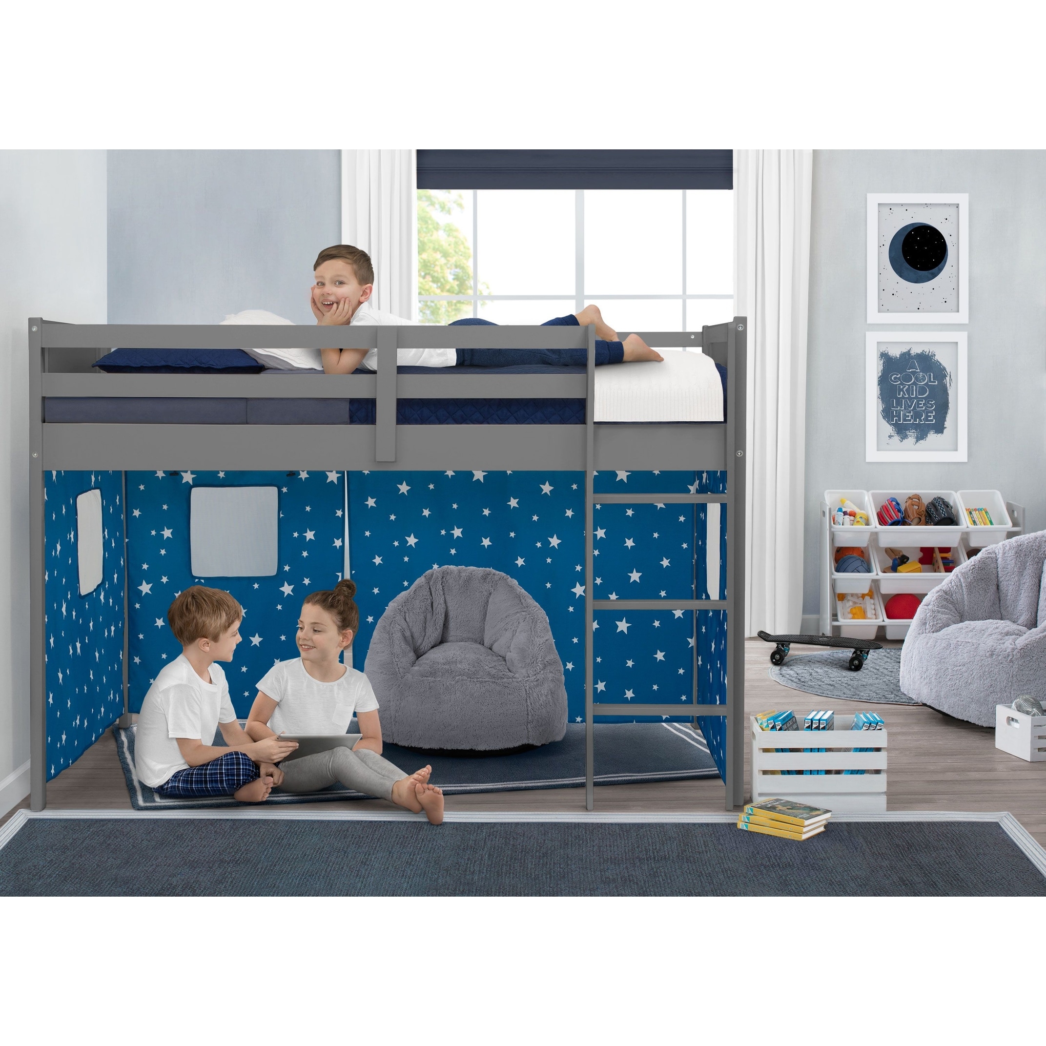 Loft Bed Tent Curtain Set For Twin Loft Bed Bed Sold Separately