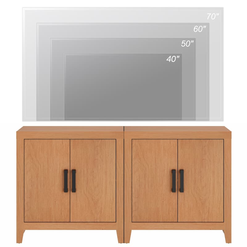 WAMPAT Farmhouse Buffet Cabinet , Versatile Sideboard for Kitchen, Dining & Living Room