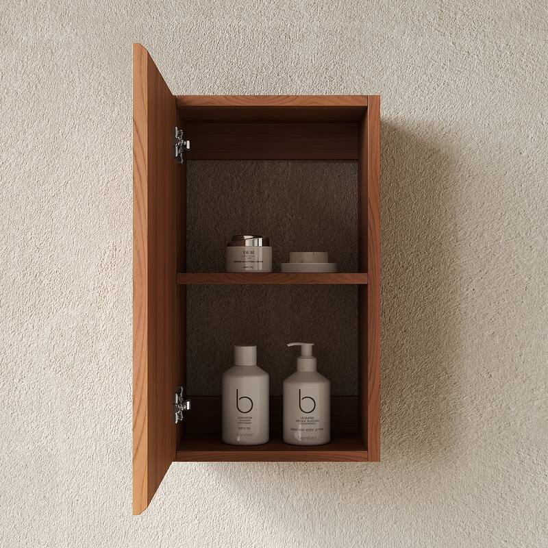 23" Tall Bathroom Wall Mounted Cabinet, Narrow Storage Cabinet with Door, Suitable for Small Spaces Such as Corners