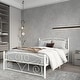 White Full Metal Platform Bed - Bed Bath & Beyond - 35990939