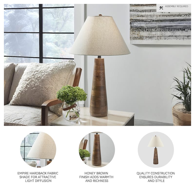 Signature Design by Ashley Danset Brown Table Lamp - 18.13" W x 18.13" D x 30.13" H